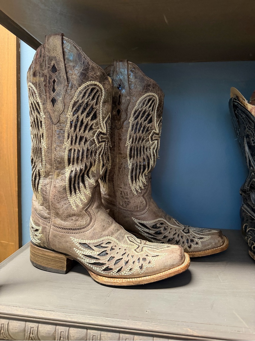 Corral Boots - Wing-Accent Western Cowboy Boots